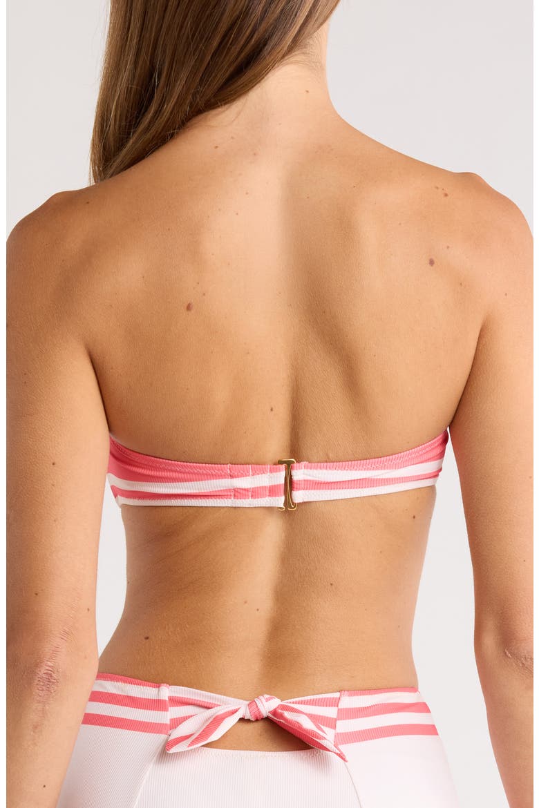 Ava Bandeau Bikini Top, Alternate, color, AYELE FRAGARIA