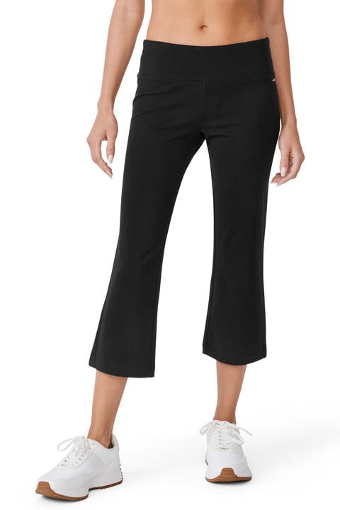 Women's Cotton Stretch Slim Flare Capri