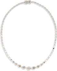 eddieBorgo Crescent Labradorite Collar Necklace