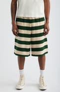 Elwood Jagger Striped Cotton Terry Shorts