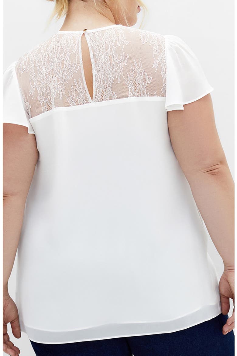 Malia Embroidered Lace Top, Alternate, color, IVORY