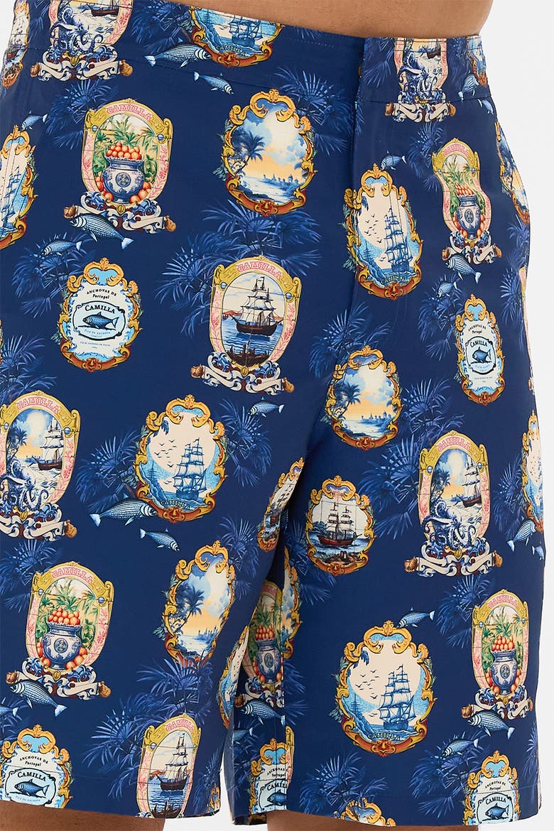 Mid Length Trail Short With Fixed Waist Song Of Saint Anthony, Alternate, color, Song Of Saint Anthony