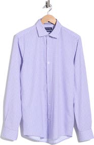 Nautica Slim Fit Gingham Stretch Dress Shirt