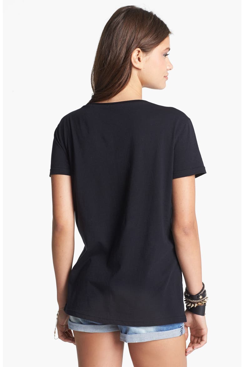 Oversized Scoop Neck Tee, Alternate, color, BLACK