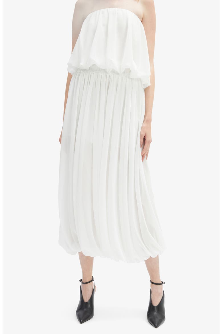 Corina Chiffon Bubble Maxi Skirt, Alternate, color, IVORY