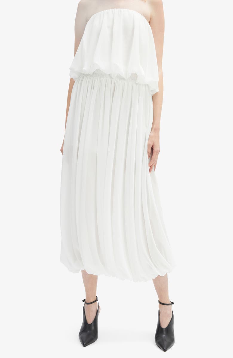 Bardot Corina Chiffon Bubble Maxi Skirt, Alternate, color, Ivory