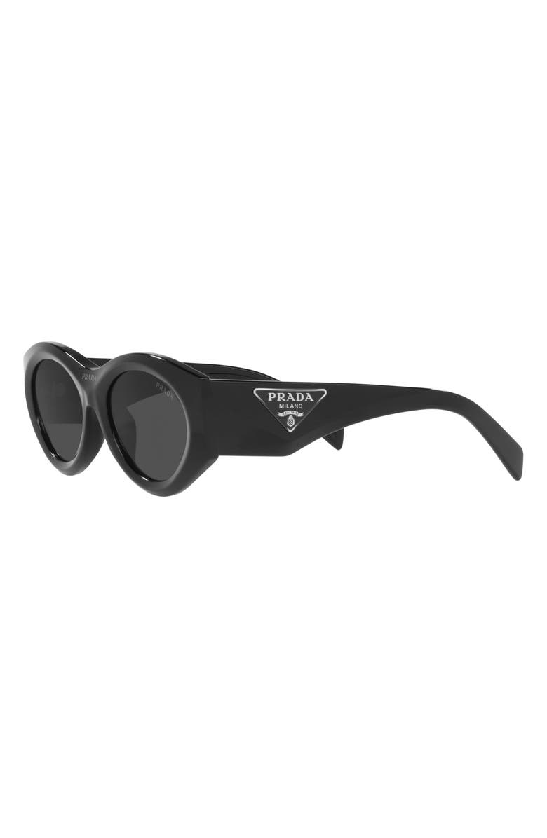 Prada 53mm Irregular Sunglasses, Alternate, color,