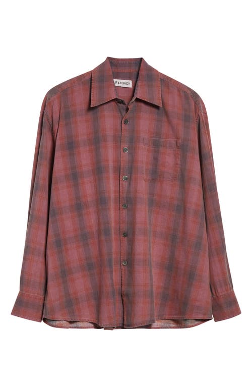 Our Legacy Borrowed Check Flannel Button-up Shirt In Multi