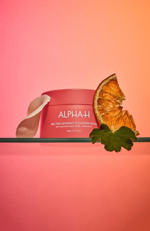 Alpha-h Melting Moment Cleansing Balm Limited Edition Geranium Leaf, Rose + Orange Oil 90g In No Color