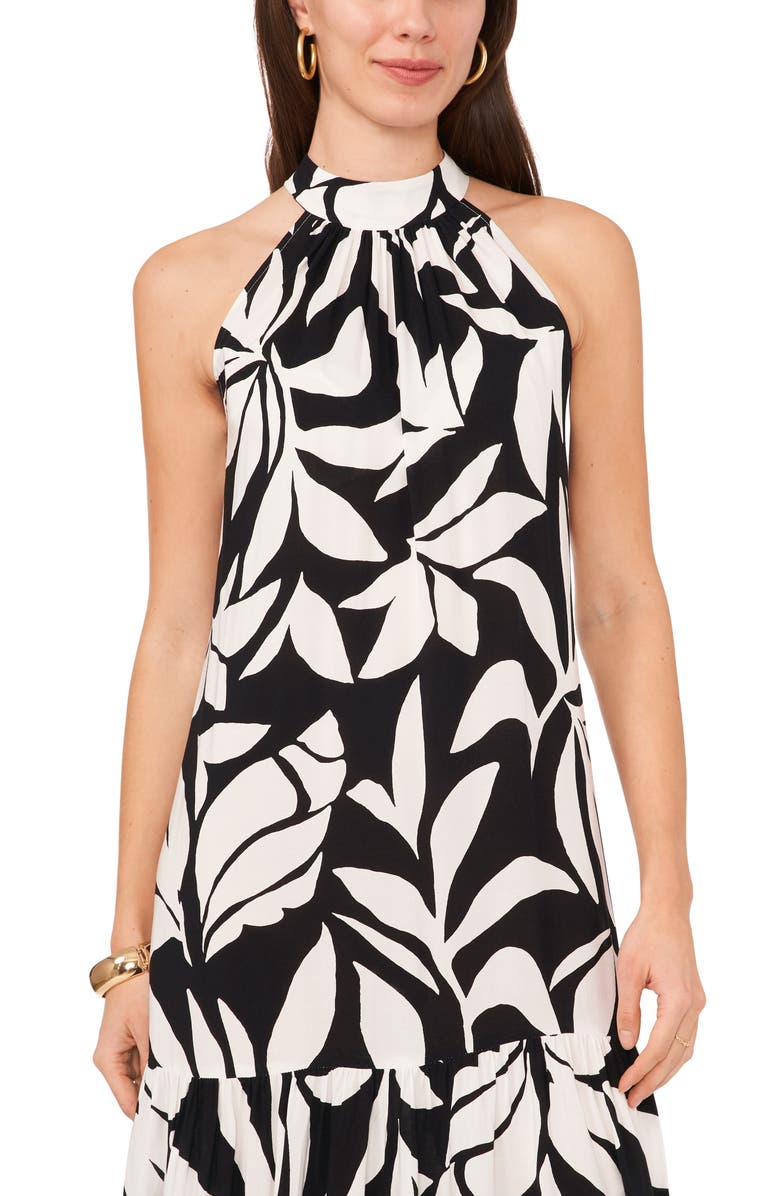 Vince Camuto Oscar Floral Print Tiered Maxi Dress, Alternate, color, 