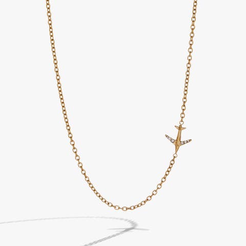 Airplane Inline Necklace