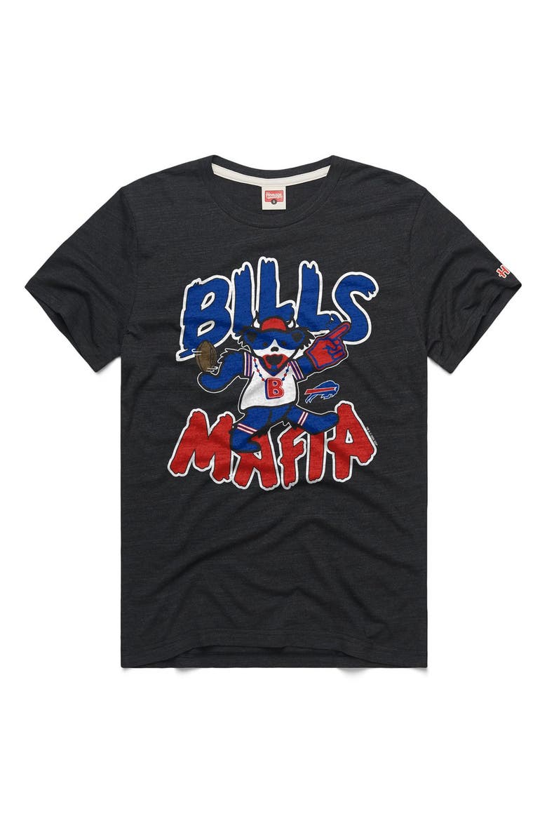 Men's Homage  Charcoal Buffalo Bills NFL x Grateful Dead Tri-Blend T-Shirt, Main, color, Charcoal