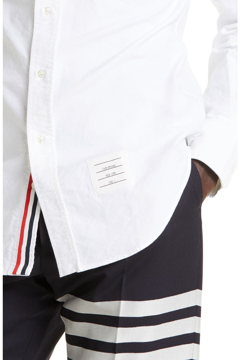 Cotton Button-Down Shirt, Alternate, color, WHITE