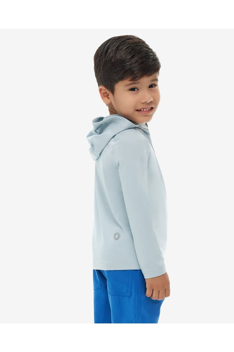 Toddler's Long Sleeve Full Zip Hoodie Top with Sun and UV Protection, Alternate, color, Soft Gray