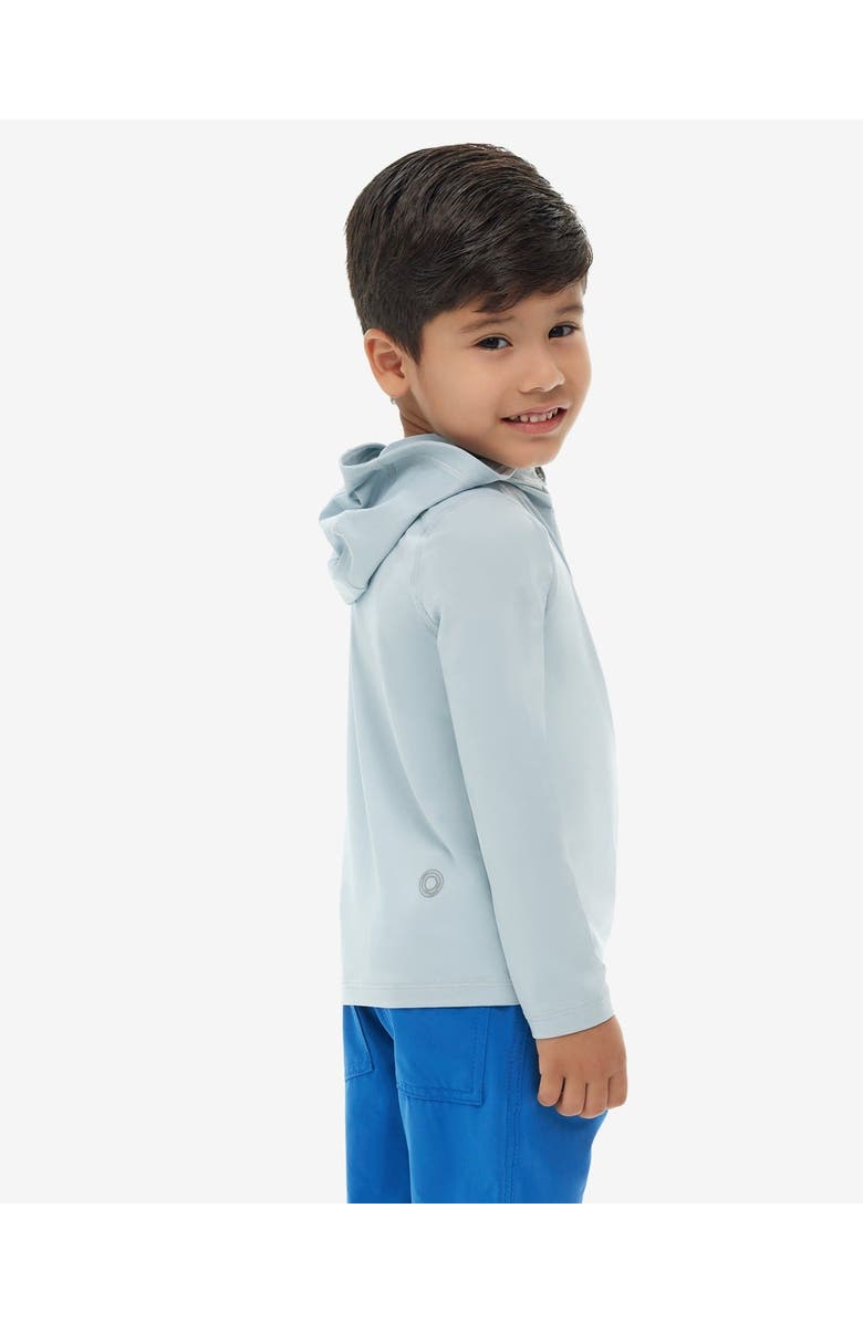 BloqUV Toddler's Full Zip Hoodie Top, Alternate, color, Soft Gray