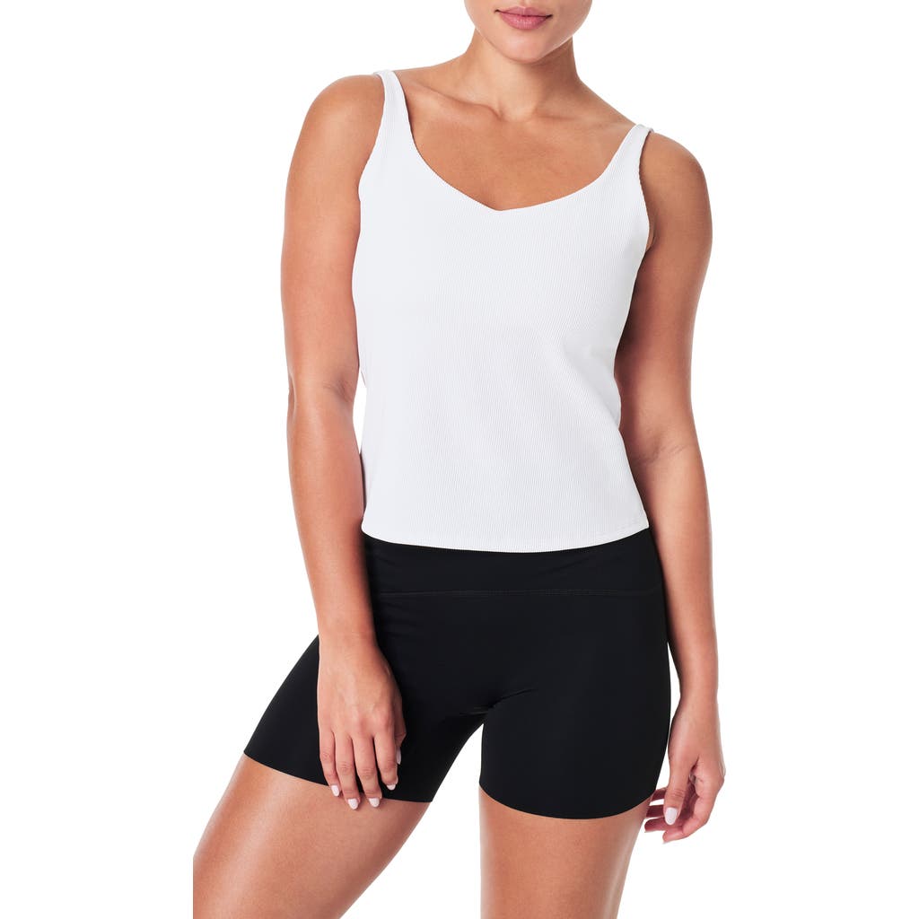 Spanx ® Contour Rib 2-in-1 Tank Top In White