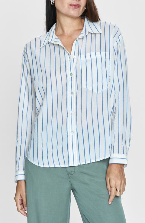 Myla Stripe Button-Up Shirt
