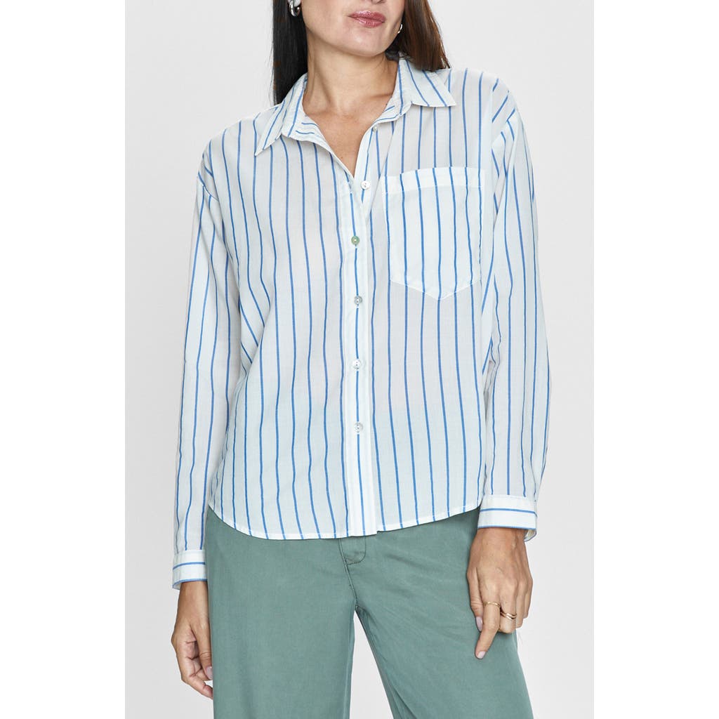 Pistola Myla Stripe Button-up Shirt In Portofino Stripe