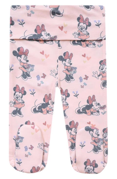 Minnie Mouse Print Footed Pants (Baby)