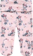 Copper Pearl Minnie Mouse Print Footed Pants