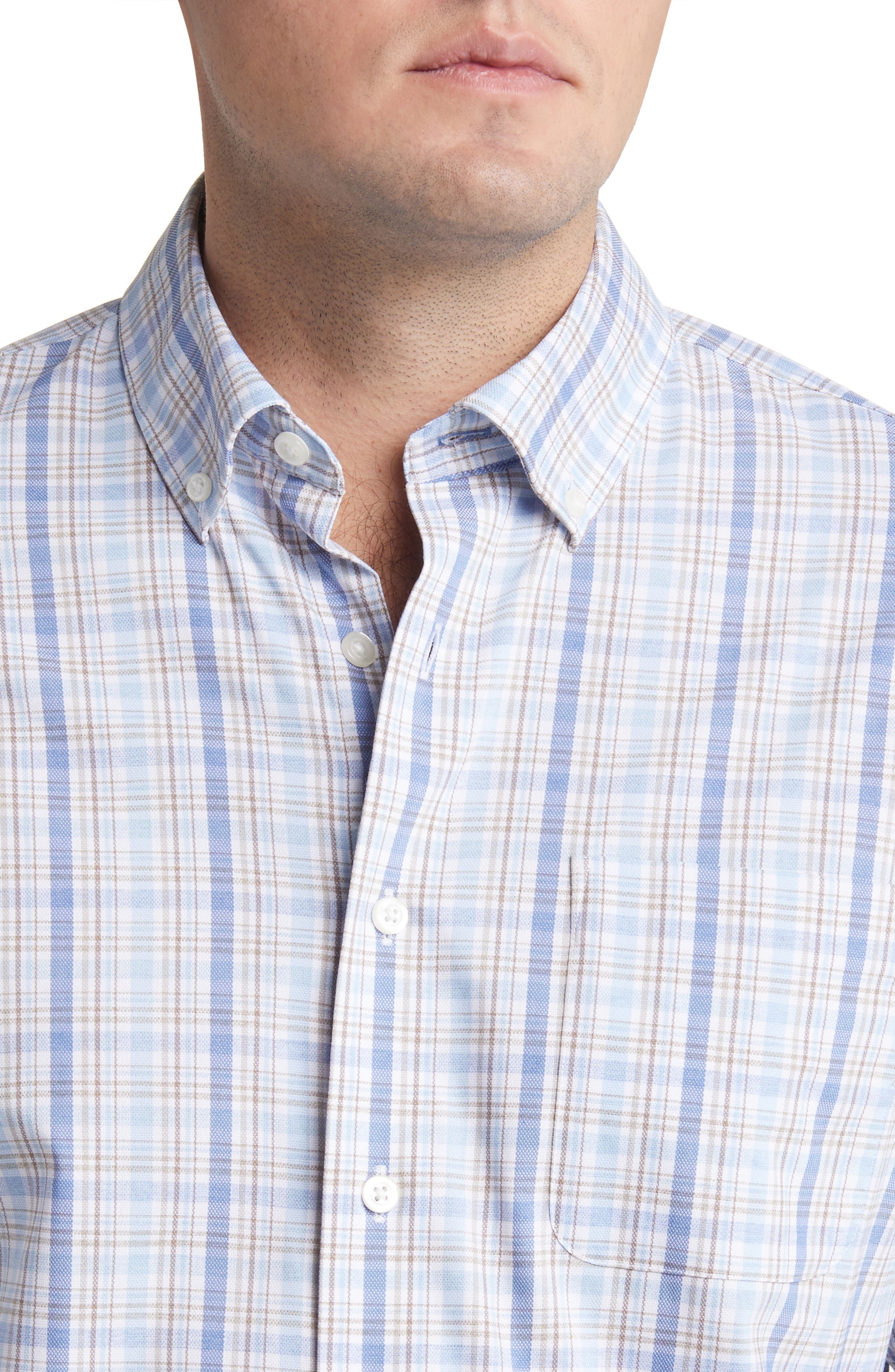 johnnie-O Hackel Plaid Stretch Button-Down Shirt (Men) | Nordstrom