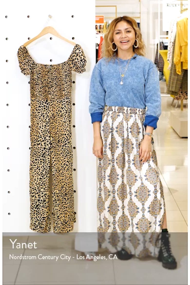 Della Animal Print Jumpsuit video