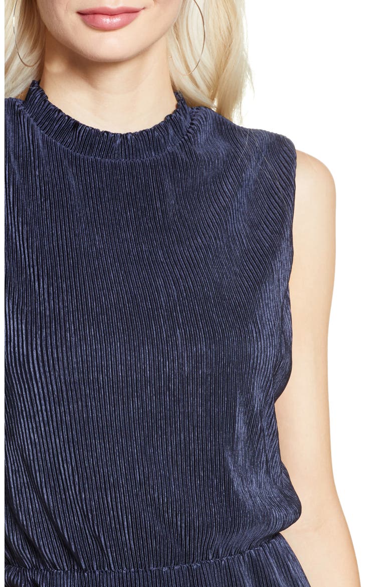 Sleeveless Midi Dress, Alternate, color, NAVY