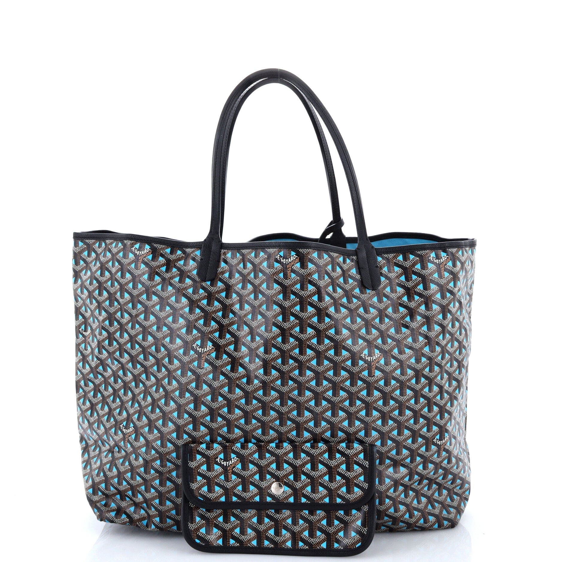Saint Louis Tote Claire Voie Coated Canvas GM, Alternate, color, Blue