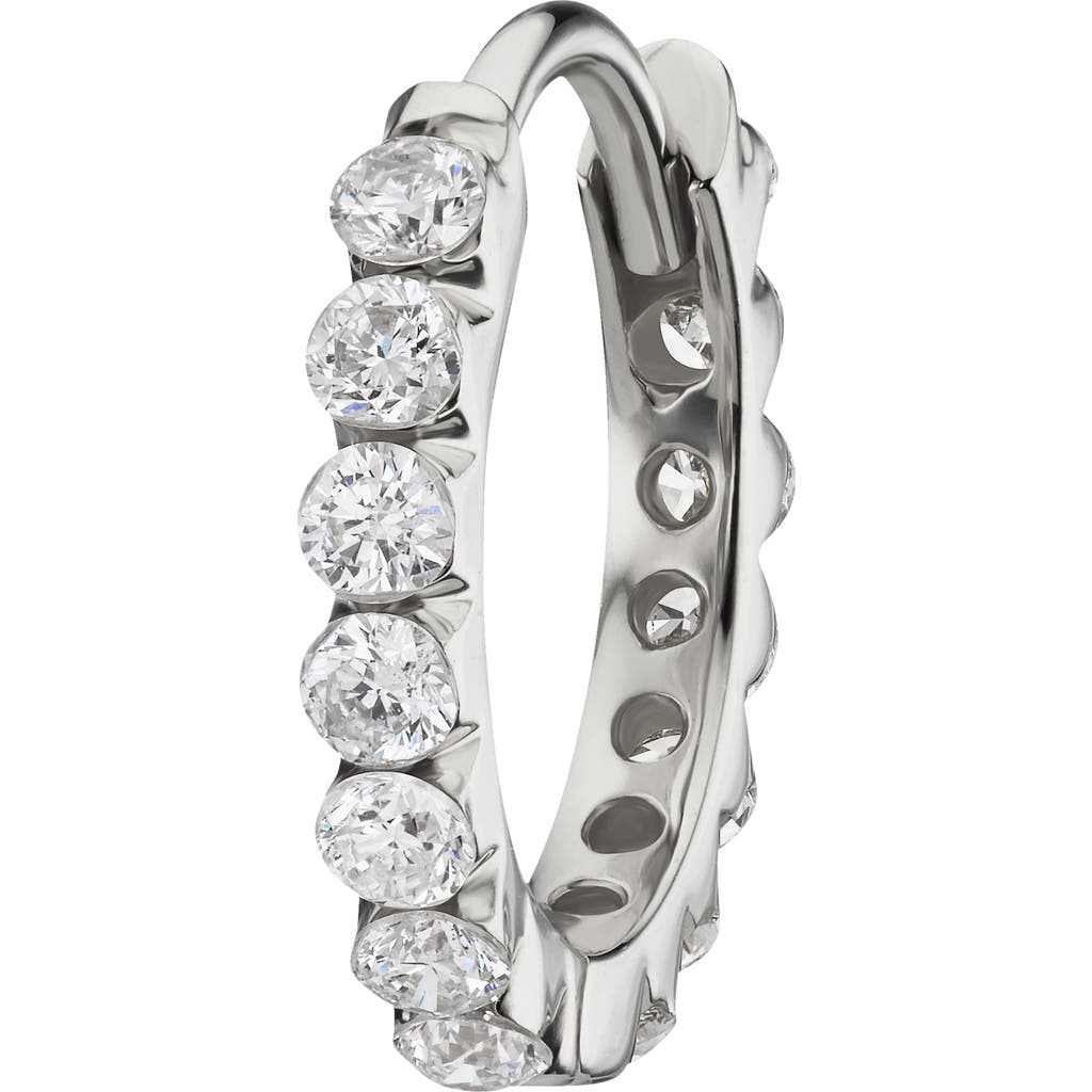 Maria Tash Invisible Set Diamond Single Clicker Hoop Earring