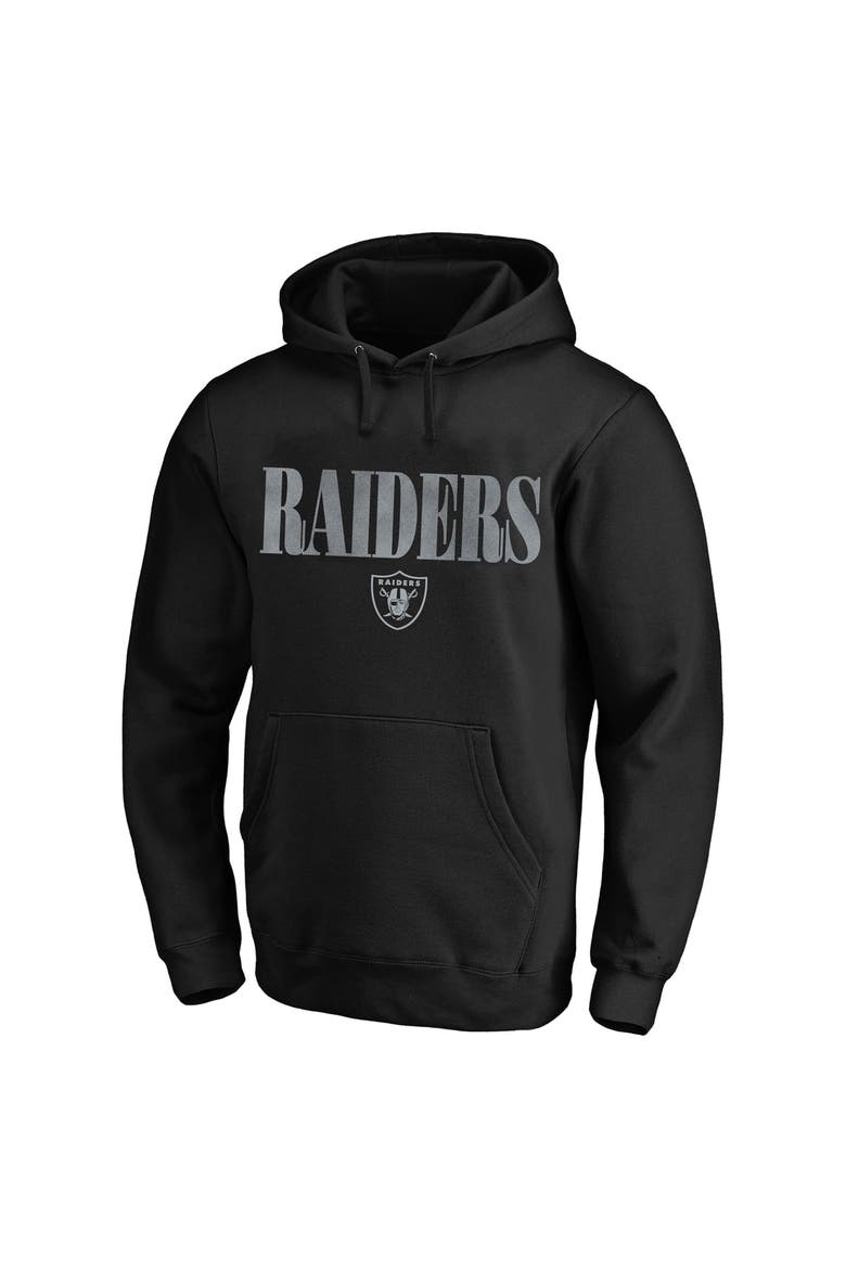 Men's Fanatics Black Las Vegas Raiders Big & Tall Relaxed Intense Rivalry Hoodie, Alternate, color, Black