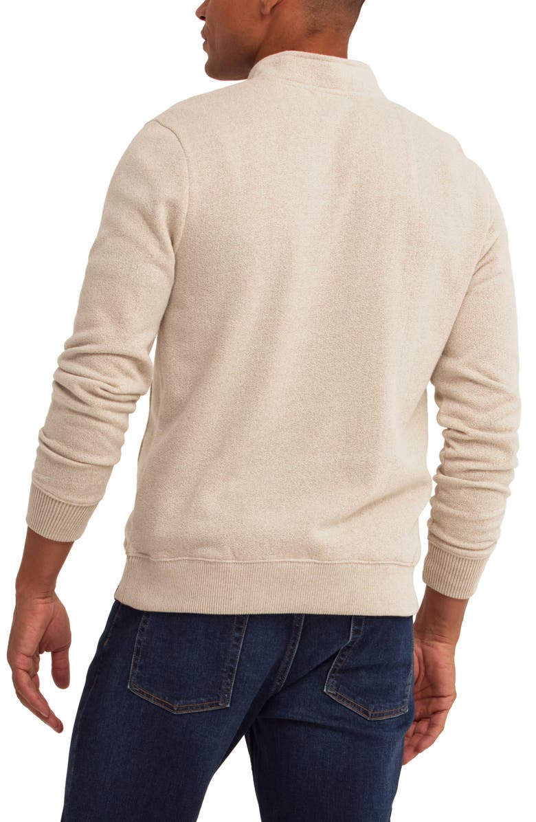 Threads 4 Thought Greg Eco Fleece Quarter Zip, Alternate, color, Bone