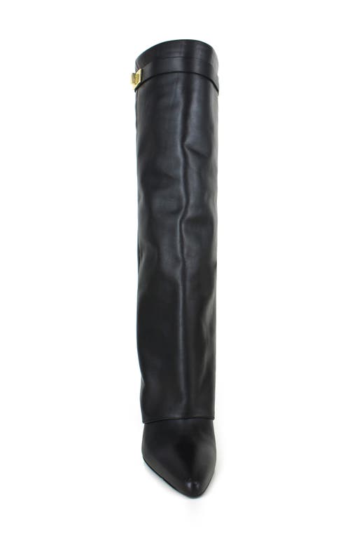 Zigi Knee High Boot In Black Leather