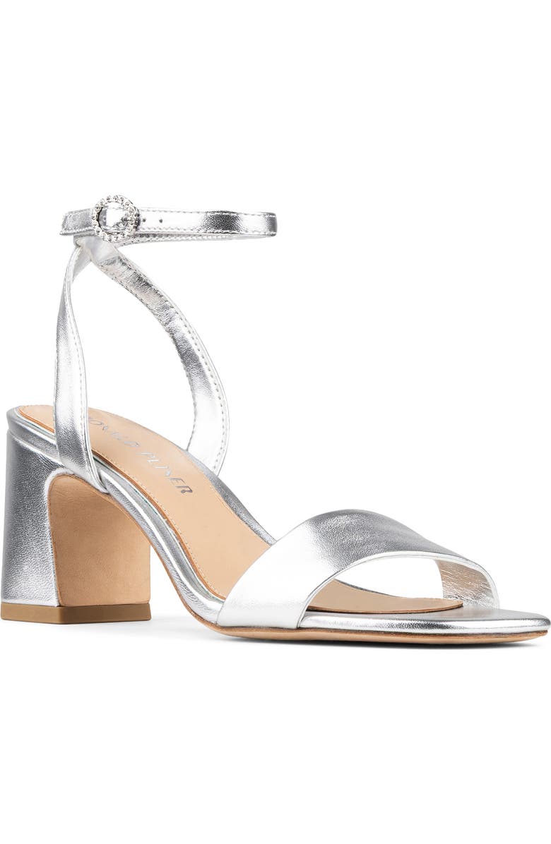 Donald Pliner Ankle Strap Sandal, Main, color, Silver