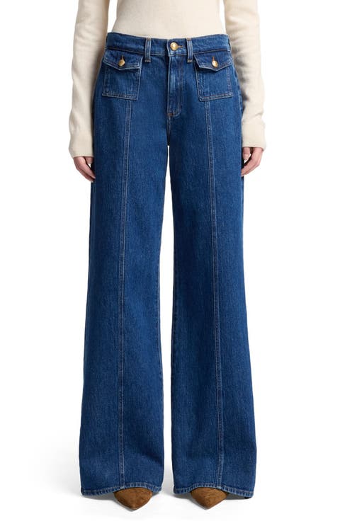 Lotta High Waist Wide Leg Jeans (Artifact)