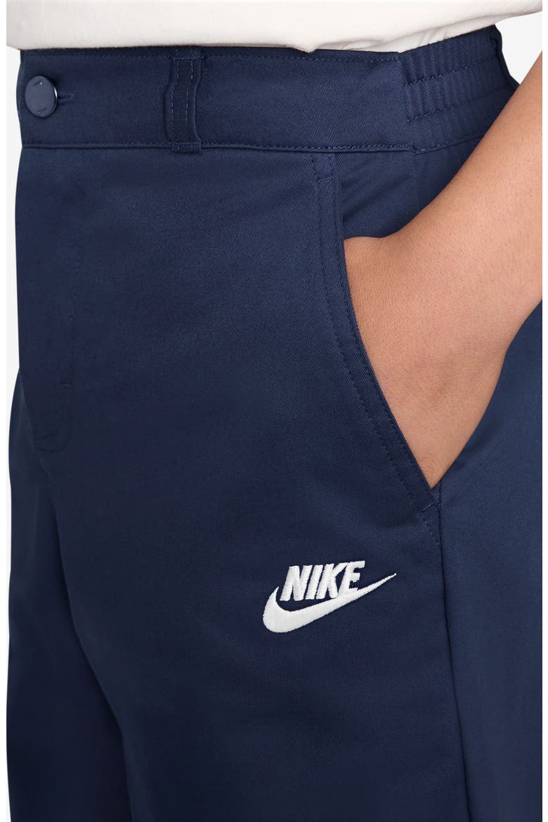 Kids' Sportswear Club Slim Fit Pants, Alternate, color, MIDNIGHT NAVY/ WHITE