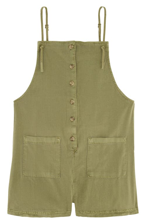 Billabong Kids' Wave Watch Cotton Blend Junior Romper In Avocado