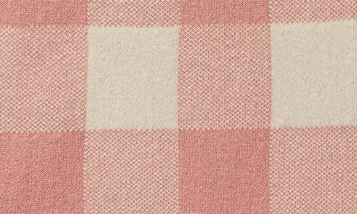 Mackage Ninel Jacquard Check Recycled Wool Blend Scarf In Pink
