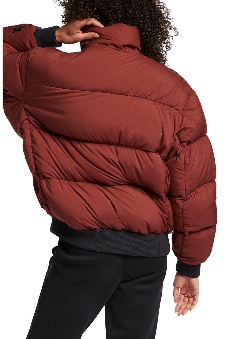 NRG Reversible Down Fill Puffer Jacket, Alternate, color, PUEBLO BROWN/ VIOLET/ BLACK