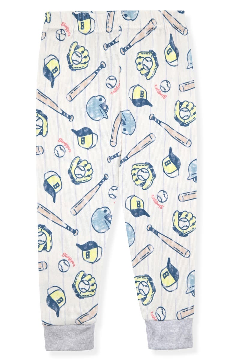 SLEEP ON IT Fitted Two-Piece Pajamas & Socks Set, Alternate, color, Cream