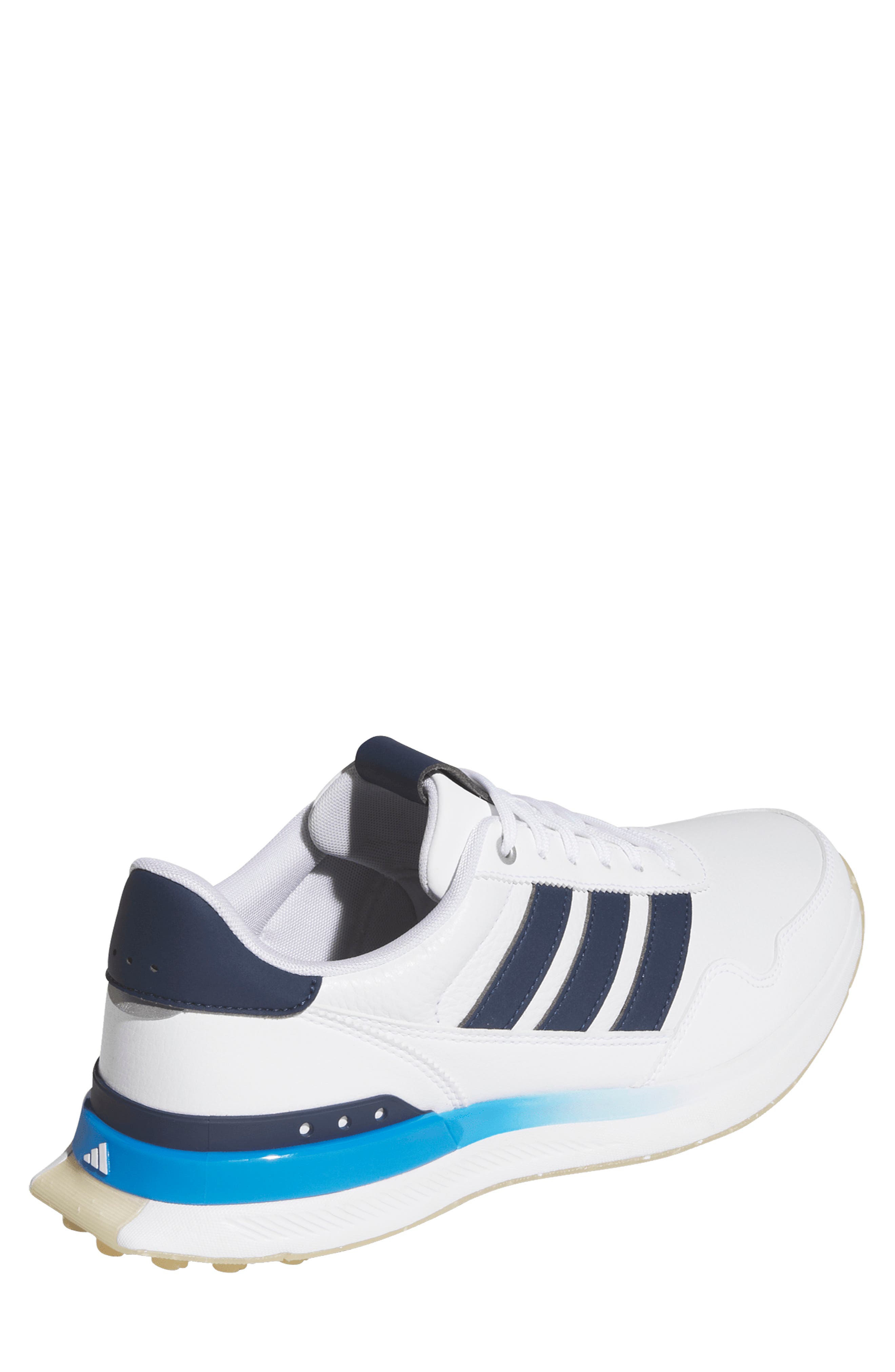adidas S2G 26 Waterproof Spikeless Golf Shoe, Alternate, color, White/ Navy/ Blue