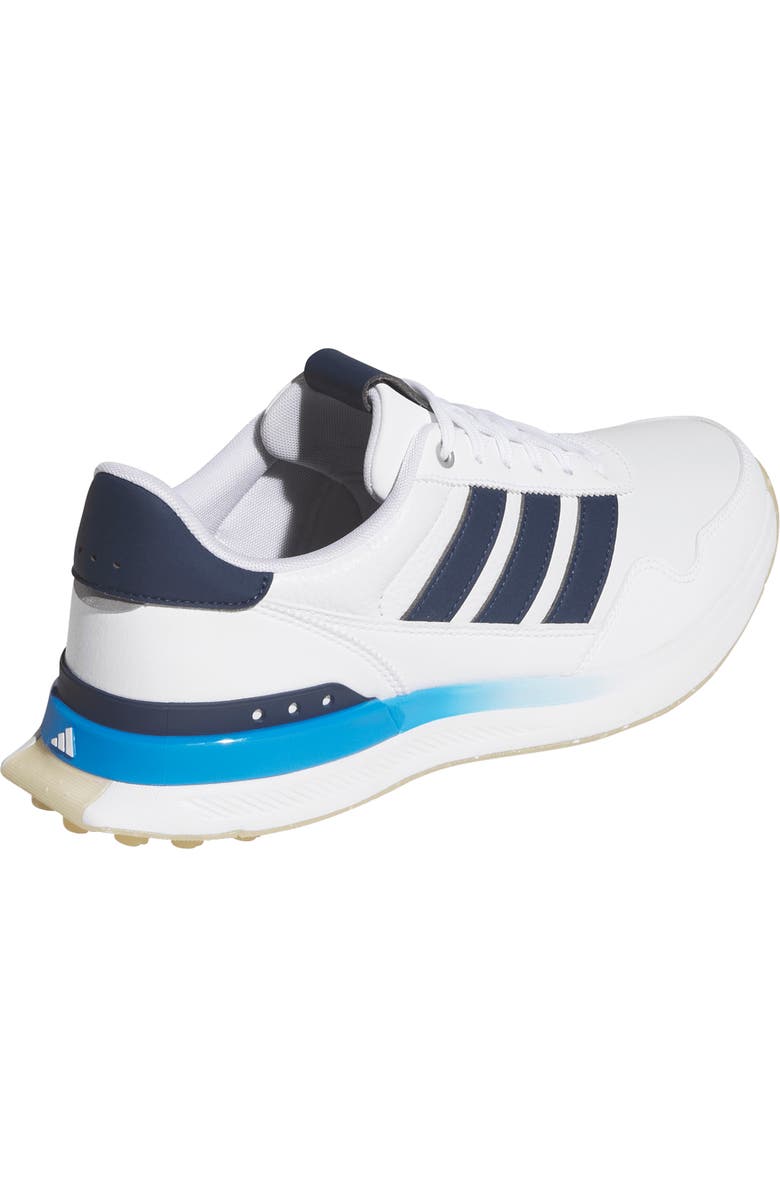 adidas S2G 26 Waterproof Spikeless Golf Shoe, Alternate, color, White/ Navy/ Blue