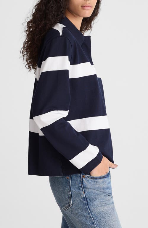 Madewell Rugby Polo Shirt In Blue