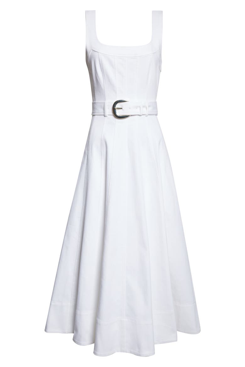 Cambree White Denim Dress, Alternate, color, WHITE