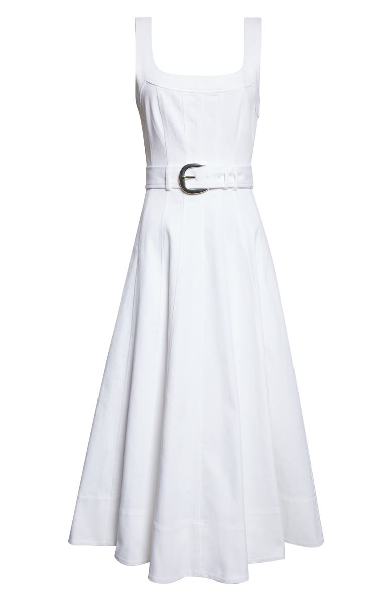Cinq à Sept Cambree White Denim Dress, Alternate, color, White