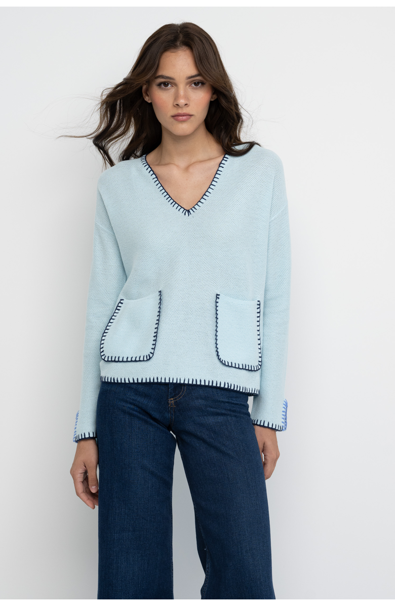 Lisa Todd BEACH LOVER COTTON BLEND SWEATER, Alternate, color,