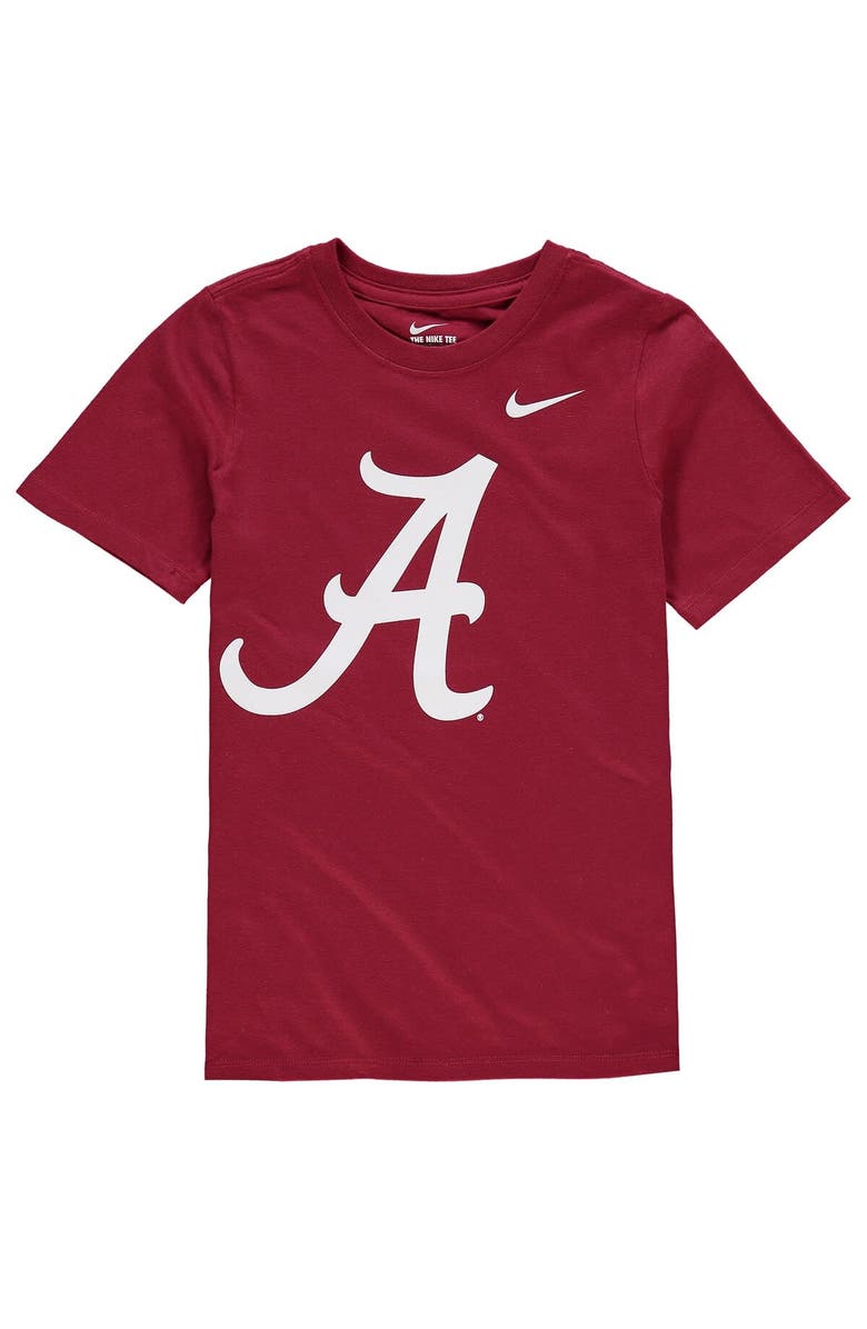 Nike Youth Nike Crimson Alabama Crimson Tide Cotton Logo T-Shirt, Main, color, 