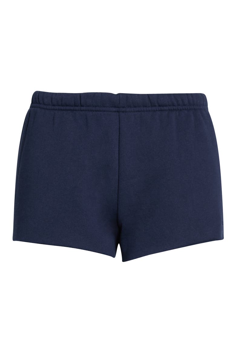 Ultra Soft Fleece Shorts, Alternate, color, NAVY