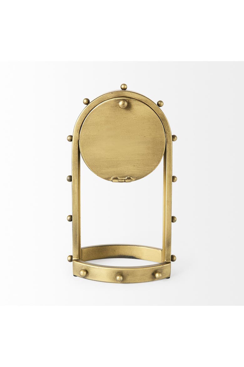 Marian Studded Table Clock, Alternate, color, Gold