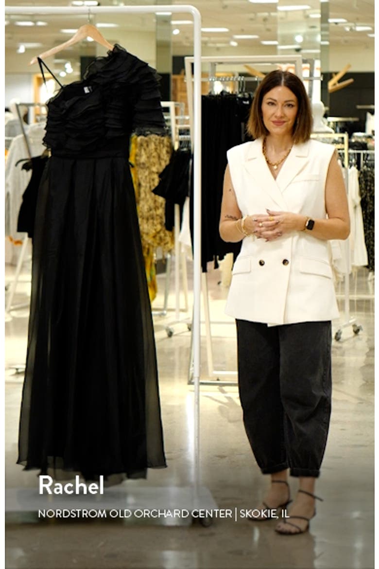 Ruffle Layered One Shoulder Gown video