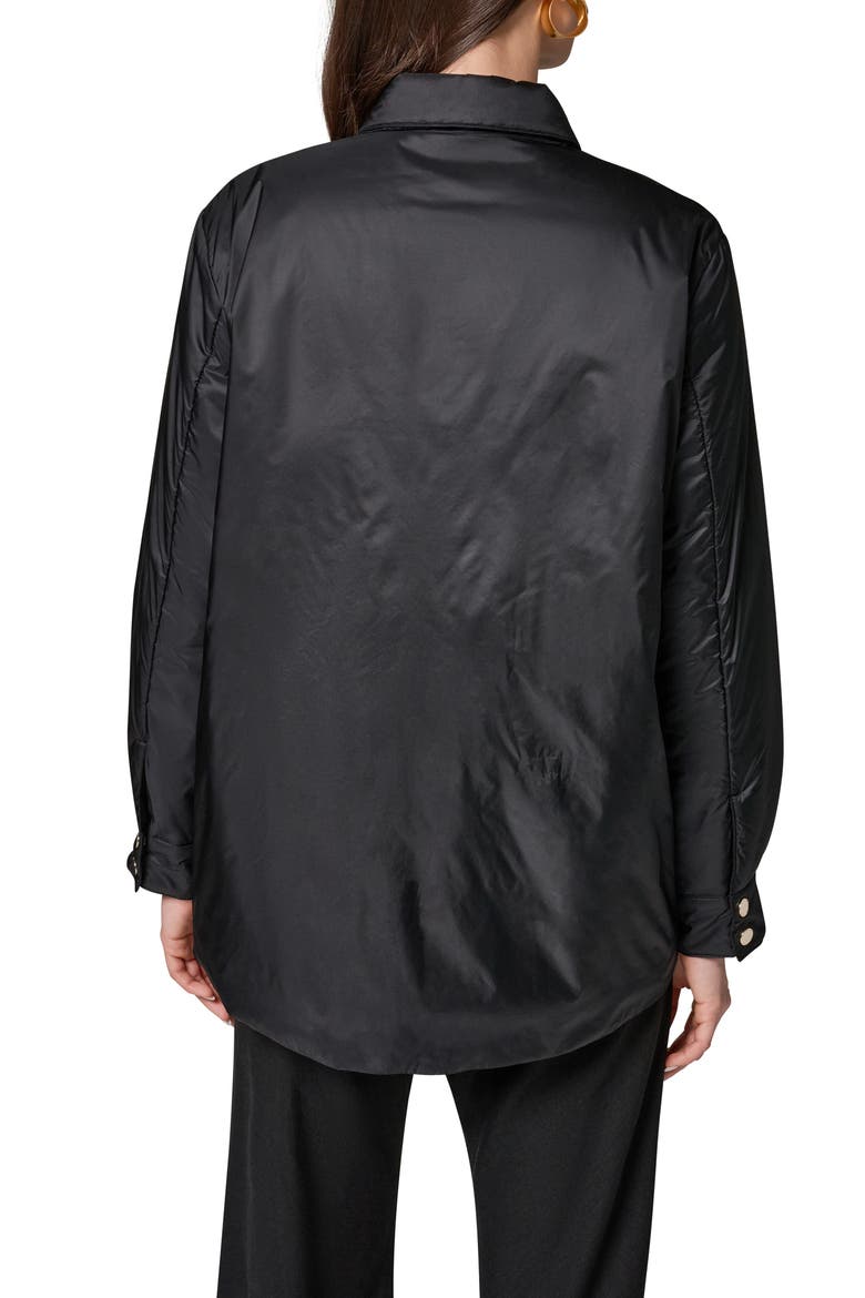 Snap Front Shirt Jacket, Alternate, color, BLACK